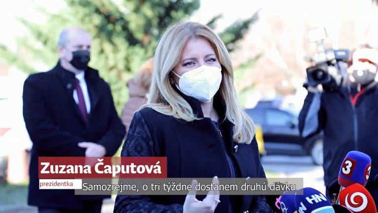Prezidentka Čaputová sa nechala zaočkovať proti covidu-19 (VIDEO)