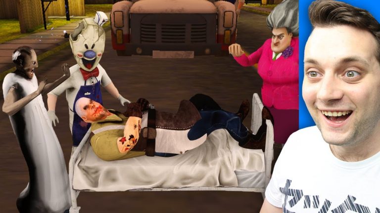 Reakcia na Najlepšie Granny , Ice Scream , Scary Teacher 3D ANIMÁCIE na Youtube