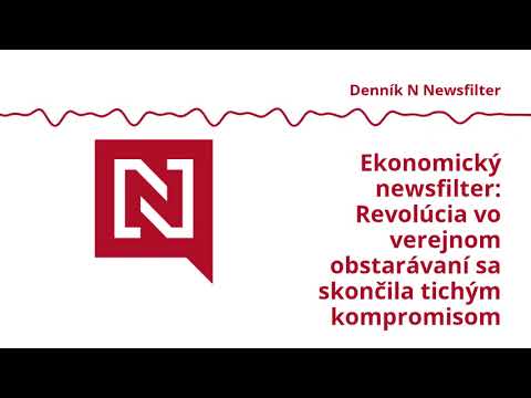 Ekonomický newsfilter: Revolúcia vo verejnom obstarávaní sa skončila tichým kompromisom (VIDEO)