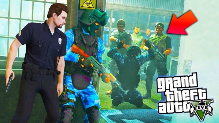 Jednotka SWAT Bojuje Proti TERORISTOM – Pracujem ako aj POLICAJT v GTA 5 #2
