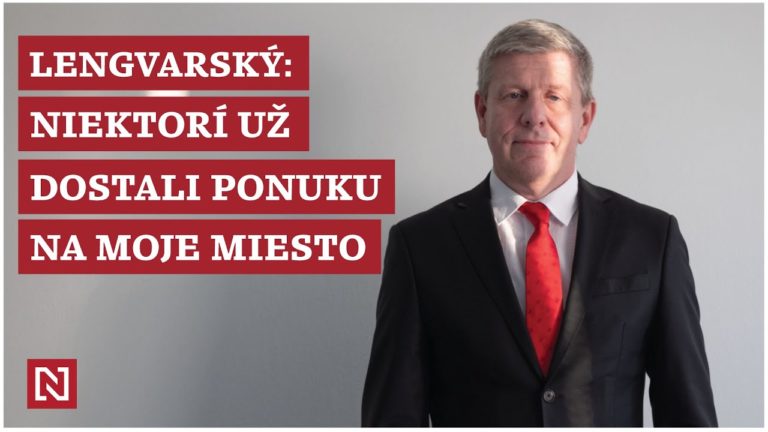 Minister Lengvarský: Niektorí ľudia už dostali ponuku na moje miesto (VIDEO)