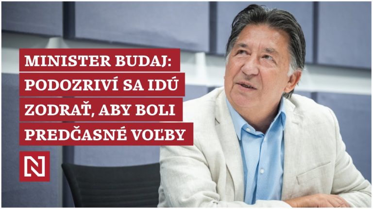 Minister Budaj: Podozriví sa idú zodrať, aby boli predčasné voľby (VIDEO)