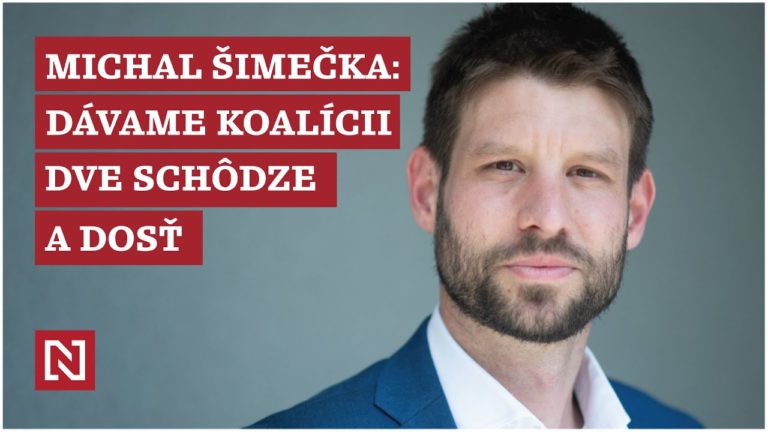 Predseda PS Šimečka: Dávame koalícii dve schôdze plus dosť (VIDEO)