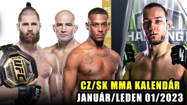 CZ/SK MMA KALENDÁR 01/2023: Boj o Procházkov titul UFC, Wittner v Spojené štáty americké či čerstvý majster Európy na PML