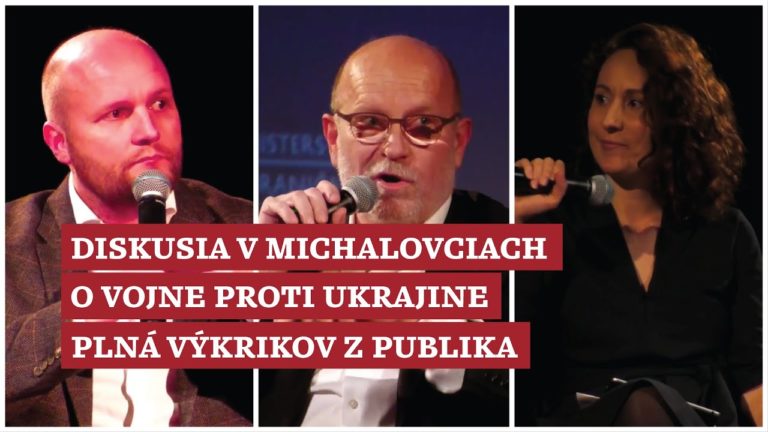 Naď, Káčer, Kajtárová: Diskusia v Michalovciach o vojne proti Ukrajine plná výkrikov z publika (VIDEO)