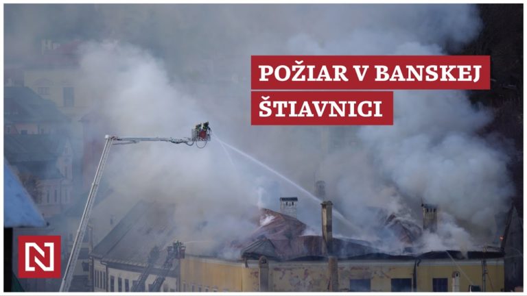 Požiar v Banskej Štiavnici: stredovekým domom zhoreli strechy, umelecké diela stihli zachrániť (VIDEO)