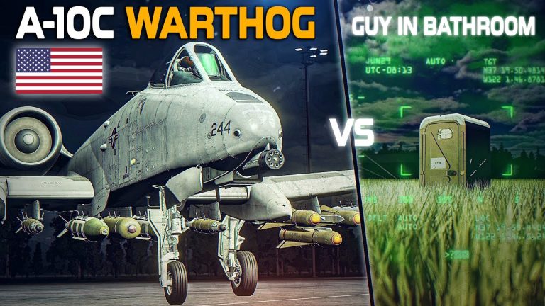 plus-10C Warthog Vs Guy In Bathroom | Digital Combat Simulator | DCS |