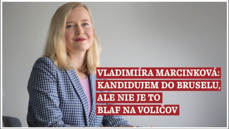 Poslankyňa Marcinková: Kandidujem do Bruselu, ale nie je to blaf na voličov (VIDEO)