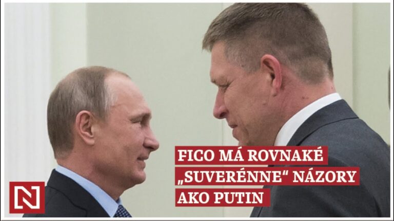 Fico má rovnaké „suverénne“ názory ako aj Putin (VIDEO)