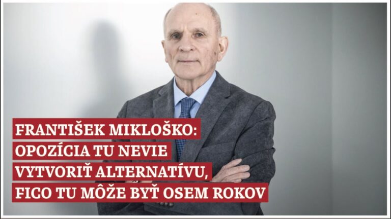 František Mikloško: Opozícia nevie vytvoriť alternatívu, Fico tu smie existovať osem rokov (VIDEO)